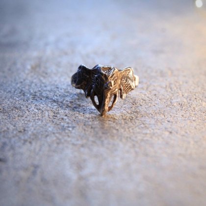  Ρơ С 925 SilverElephant Design Silver Ring