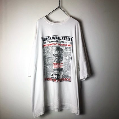  Ρơ ץ TġBlack Wall StreetVintage Print T-Shirt