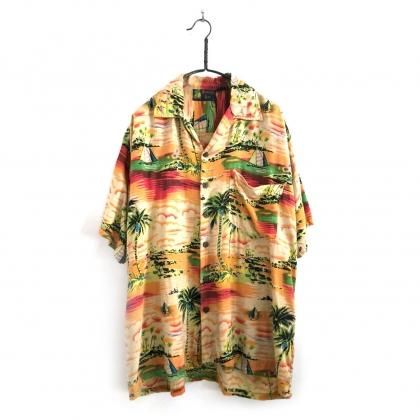  Ρơ ϥġRoundy BayۡpimpstickVintage Handdyed Vintage Hawaiian Shirt