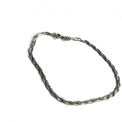  Ρơ С ֥쥹åȡڥС925ۡ
Sterling SilverVintage Silver Chain Bracelet