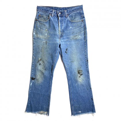  Ρ꡼Х517 ֡ĥå ơ  ڥȥǥ˥ѥġLevis 517ۡ1970sVintage paint Denim Pants