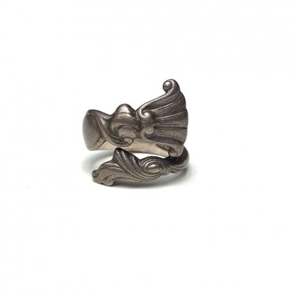  Ρơ ס STERLINGۡUnknown Brandۡ1940s-Vintage Spoon Ring