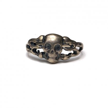  Ρơ  С 󥰡Mement MoriۡSTERLINGVintage Silver Skull Ring