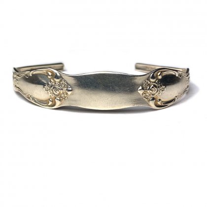  Ρơ ס Х󥰥ONEIDA LTDۡSTERLINGۡRose MotifVintage Spoon Bangle