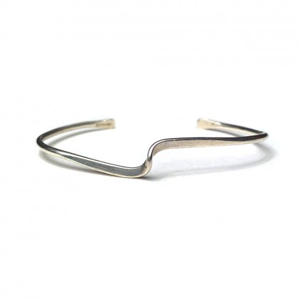  Ρơ С Х󥰥1980's-ۡSTERLINGۡWave DesignVintage Silver Bangle