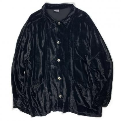  Ρơ ٥٥å ĥ㥱åȡ1980sVintage Velvet Shirts Jacket