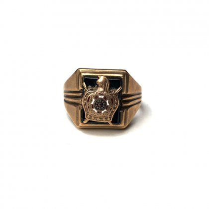  Ρơ ե꡼ᥤ 󥰡Order of DeMolayۡ1940s-ۡ10Kt GoldVintage Freemasonry Ring