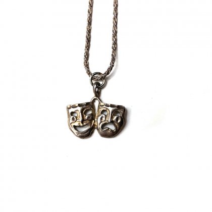  Ρơ ȥե ͥå쥹2 Face - SterlingVintage Silver Necklace