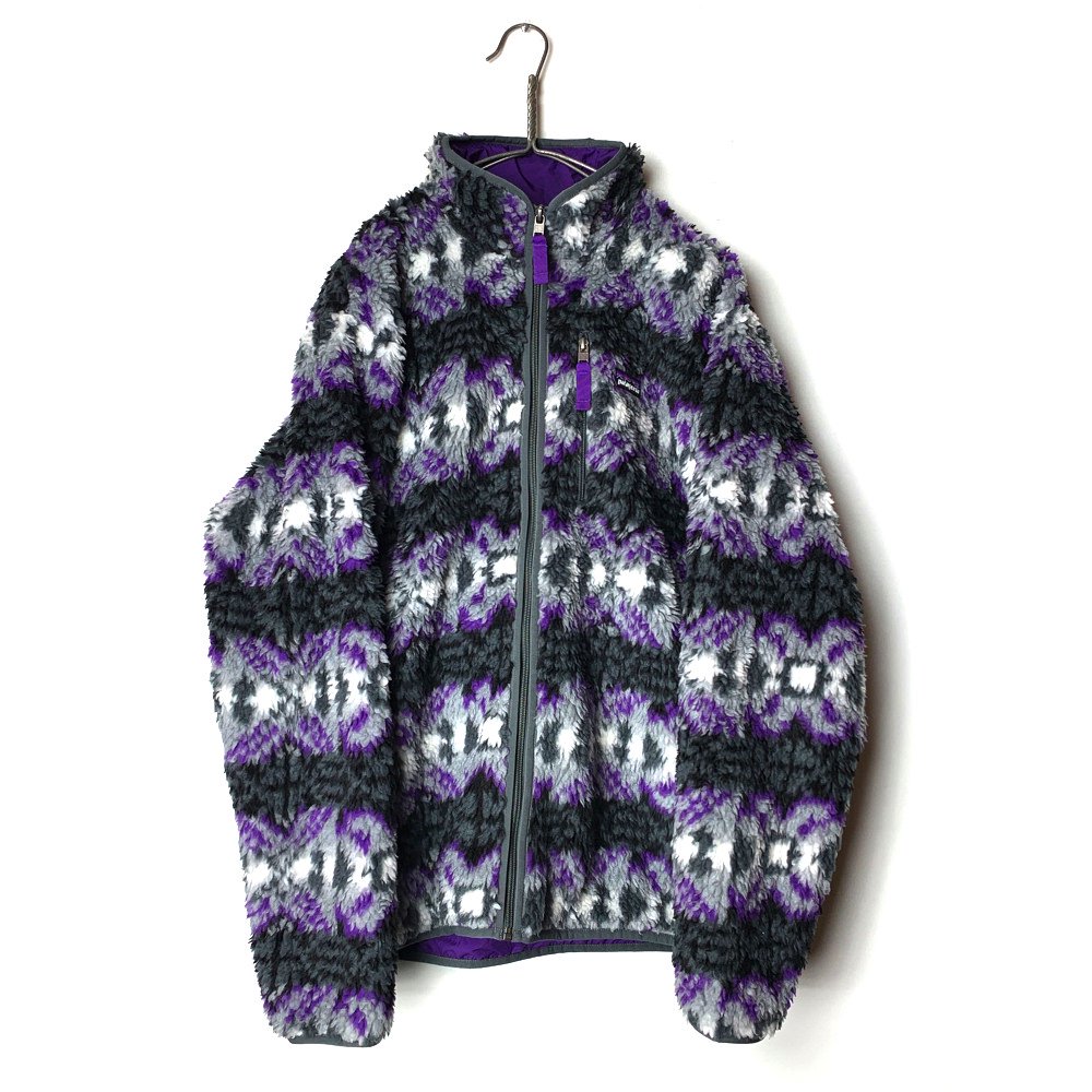 パタゴニア Patagonia 総柄 クラシック レトロx フリース カーディガン P Purple Classic Retro X Cardigan 古着 通販 ヴィンテージ古着屋 Rumhole Beruf Online Store 公式通販サイト