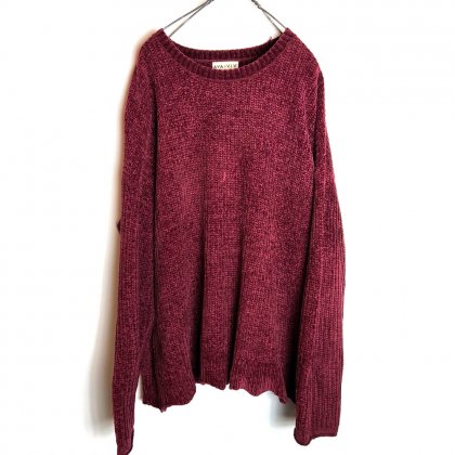  Ρơ ٥ 롼ͥå ˥åȡAVAVIVVintage Velour Crew Neck Knit