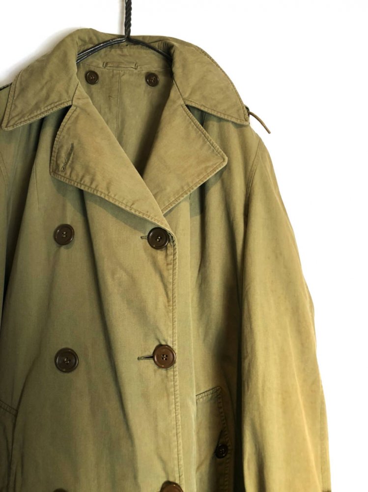 40s Army trench coat ミリタリー ビンテージ