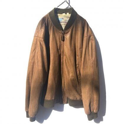  Ρơ åץå 쥶 㥱åȡAEROPOSTALEۡڥݥơVintage Zip Up Leather Jacket