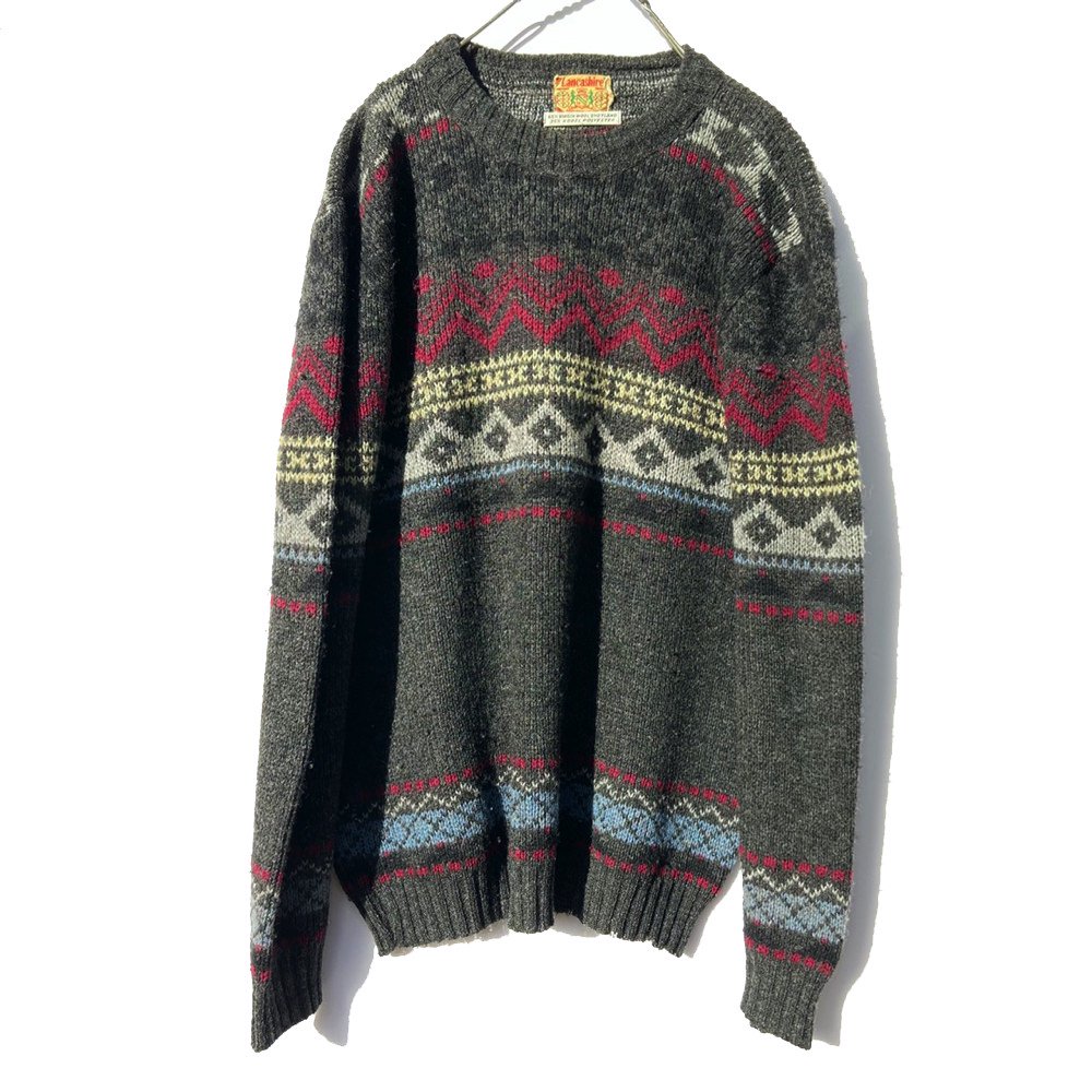 ヴィンテージ ノルディック セーター【Lancashire】【1960's~70's】Vintage Nordic Sweater| 古着 通販  ヴィンテージ古着屋 RUMHOLE beruf Online Store 公式通販サイト