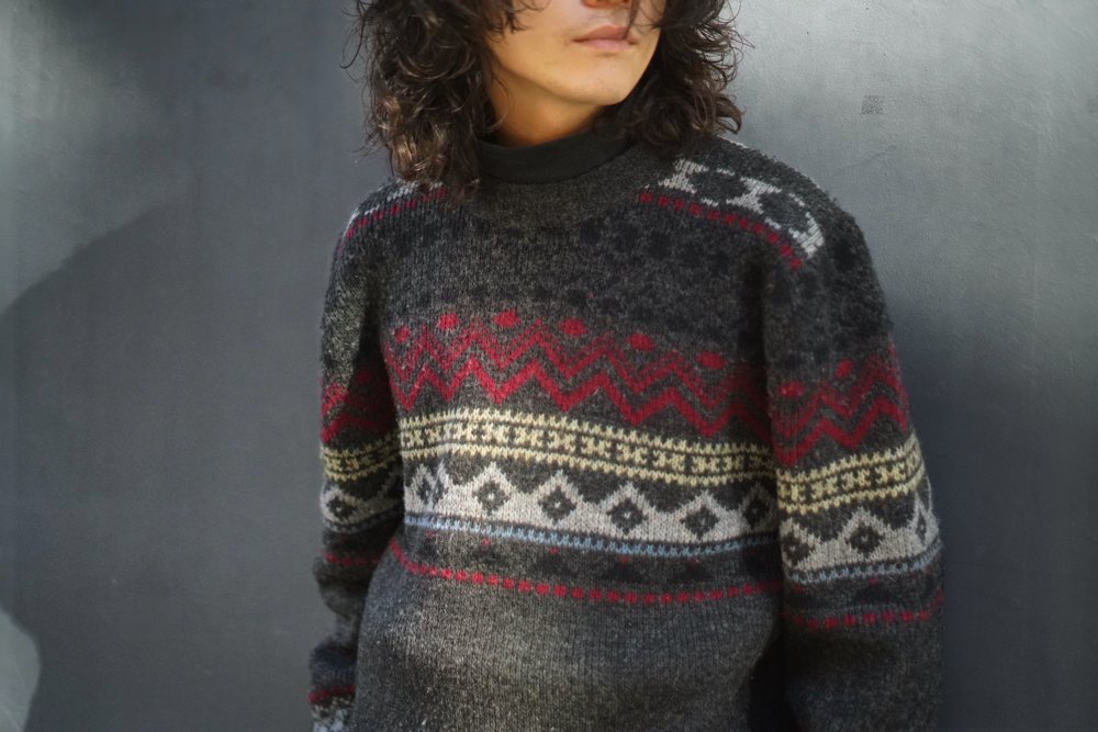 ヴィンテージ ノルディック セーター【Lancashire】【1960's~70's】Vintage Nordic Sweater