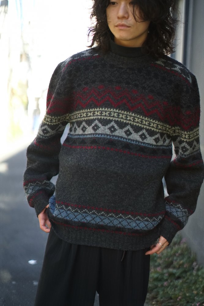 ヴィンテージ ノルディック セーター【Lancashire】【1960's~70's】Vintage Nordic Sweater