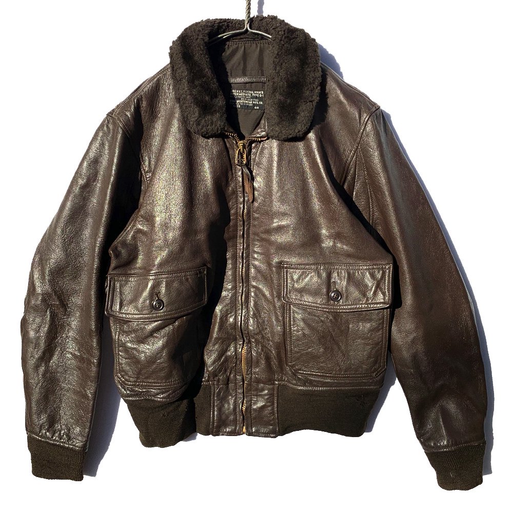 ヴィンテージ G-1 フライトジャケット レザージャケット 黒タグ【U.S.NAVY】【1970's】【STAR SPORTSWEAR】Vintage  G-1 Leather Jacket