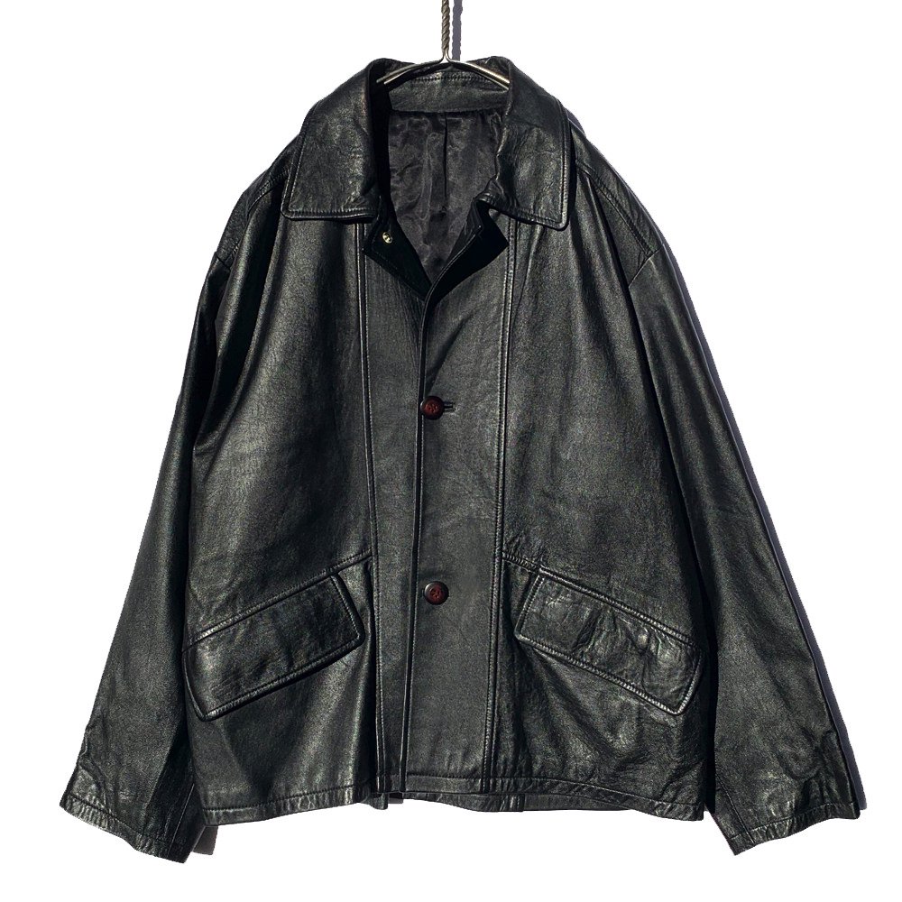 ヴィンテージ レザー ジャケット【1980's~】【ELEMENTOS】Vintage Leather Jacket | 古着 通販