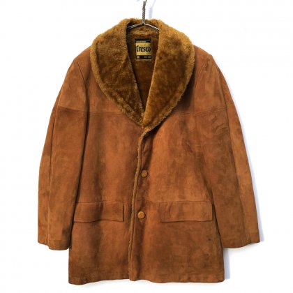  Ρơ եࡼȥ 󥰥ȡ1970'sۡCRESCOVintage Fake Muton Gang Coat