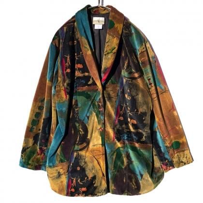  Ρơ ٥ 㥱åȡ1980'sVintage Velour Jacket