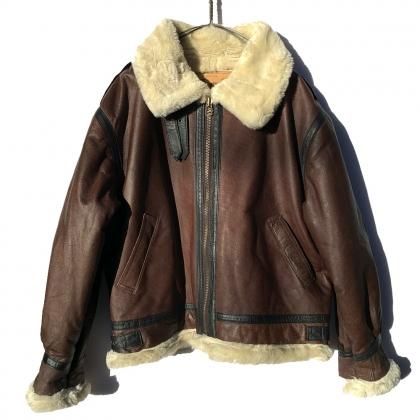  ΡB-3 ե饤ȥ㥱å ܥ 쥶㥱åȡ1990'sVintage B-3 Flight Jacket