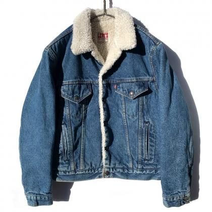  Ρ꡼ХLevi's 70608ۥơ ܥ饤ʡ ǥ˥ॸ㥱åȡ1980'sVintage Boa Denim Jacket
