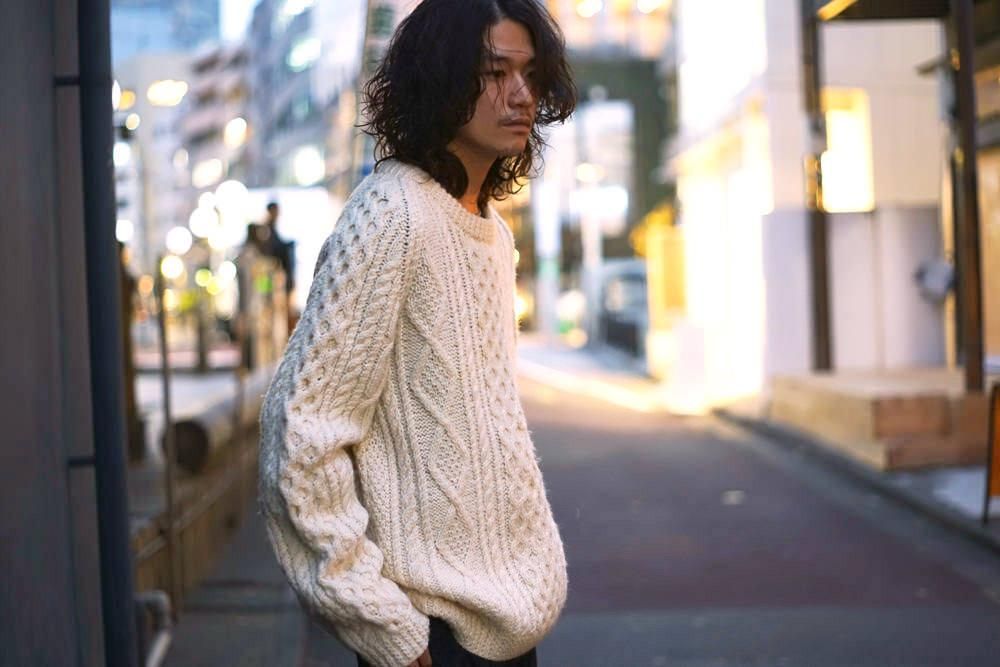 ヴィンテージ ハンドメイド アランニット フィッシャーマン