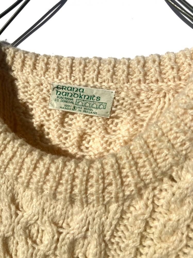 ヴィンテージ ハンドメイド アランニット フィッシャーマン