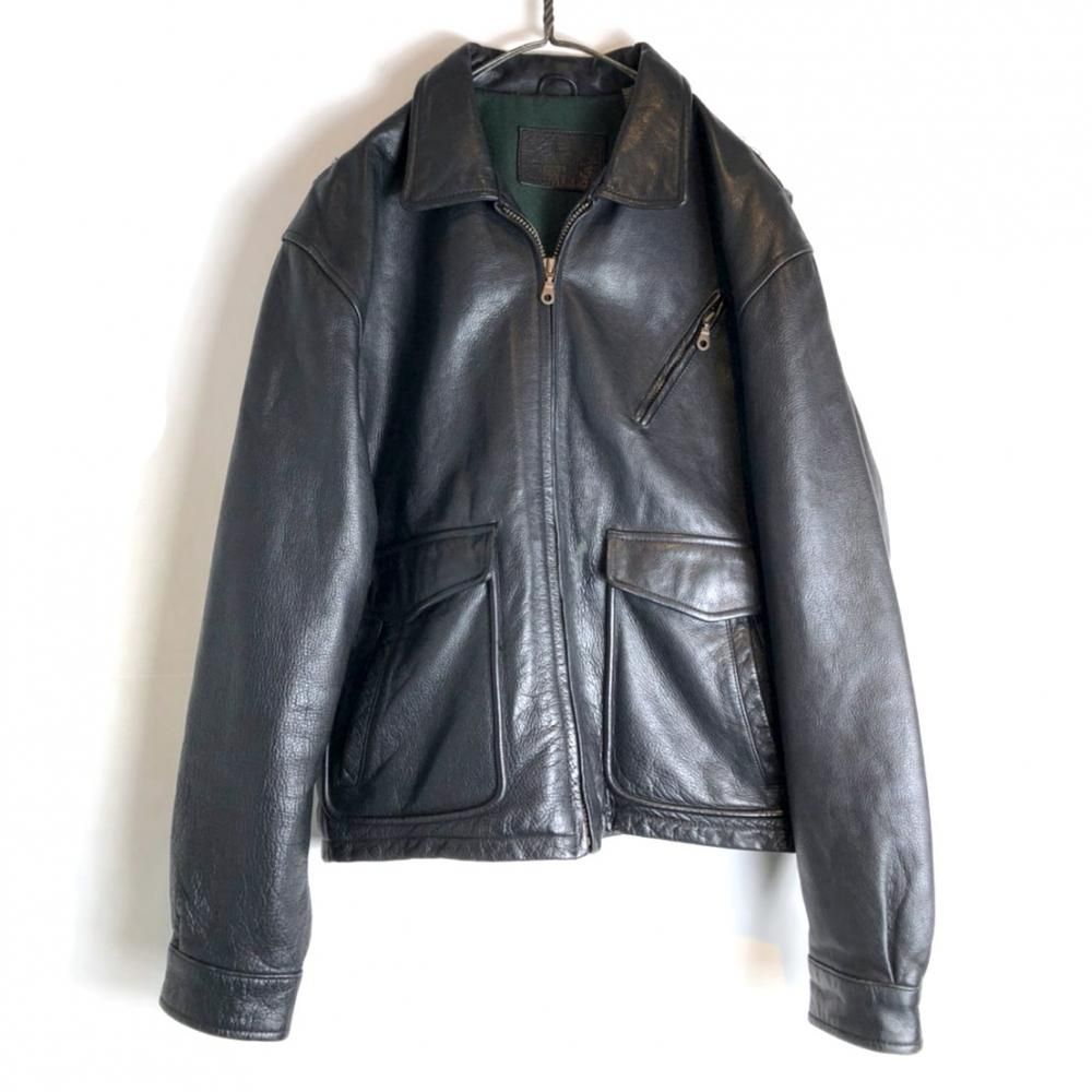 ヴィンテージ ビッグシルエット レザージャケット【St.Johns Bay】【1990's】Vintage Big Silhouette  Leather Jacket