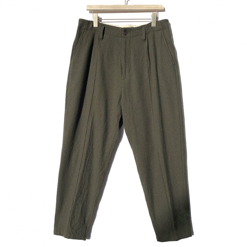 ラウンダバウト ピンタック ウールパンツ【roundabout】Wool Pin tuck Pants | RUMHOLE beruf -  Online Store 公式通販サイト