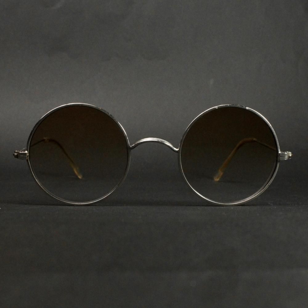 ヴィンテージ ゴーグル 丸眼鏡 一山【Unknown Brand】【1930's-】ラウンド メタル