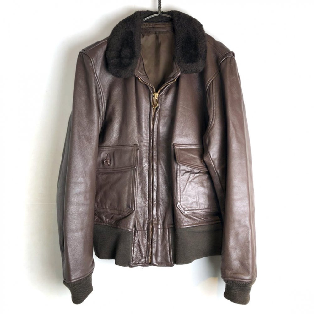 ヴィンテージ G-1 フライトジャケット レザージャケット【U.S.NAVY】【1970's】Vintage G-1 Leather Jacket