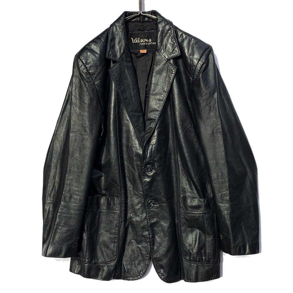 ヴィンテージ レザー テーラードジャケット【1980's】【Wilson】Vintage Leather, Tailored Jacket