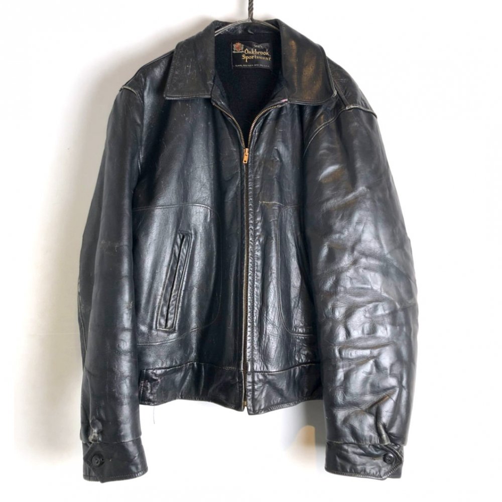 シアーズ【Sears】ヴィンテージ シングル ライダースジャケット【1970's】Vintage Leather Jacket