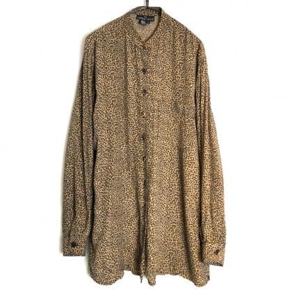  Ρơ Хɥ顼 졼󥷥ġ1980'sۡCAROLE LITTLEVintage  Band Collar Rayon Shirt