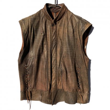  Ρơ åȥ 쥶٥ȡ1980'sVintage Cut Off Leather Vest