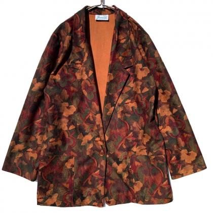  Ρơ եѥ 饤ȥ㥱åȡ1980's-Vintage Flower Pattern Light Jacket