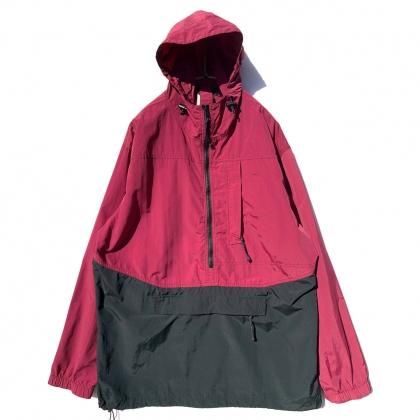  ΡREI Made In USAۥơ Υå ѡ1990's-ۡVersaTechVintage Anorak Hoodie