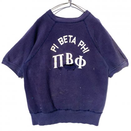  Ρơ S/S åå ġ1960'sVintage College Sweat Shirt