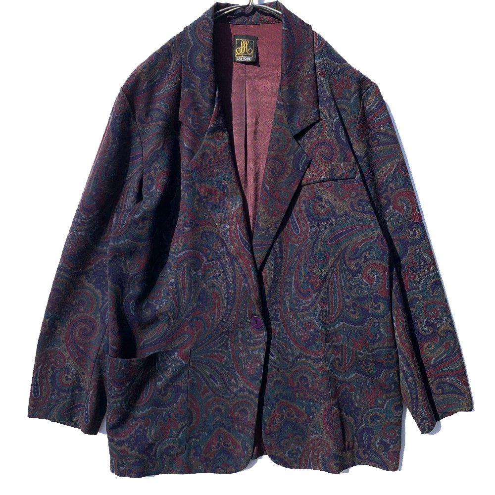 ヴィンテージ ペイズリーパターン ライトジャケット【1980's-】Vintage Paisley Pattern Light Jacket | 古着  通販 ヴィンテージ古着屋 | RUMHOLE beruf - Online Store 公式通販サイト