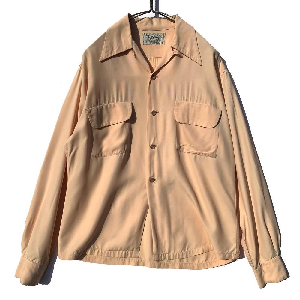 ヴィンテージ オープンカラー レーヨンシャツ【1940's】【Holiday】Vintage Open Collar Rayon Shirts