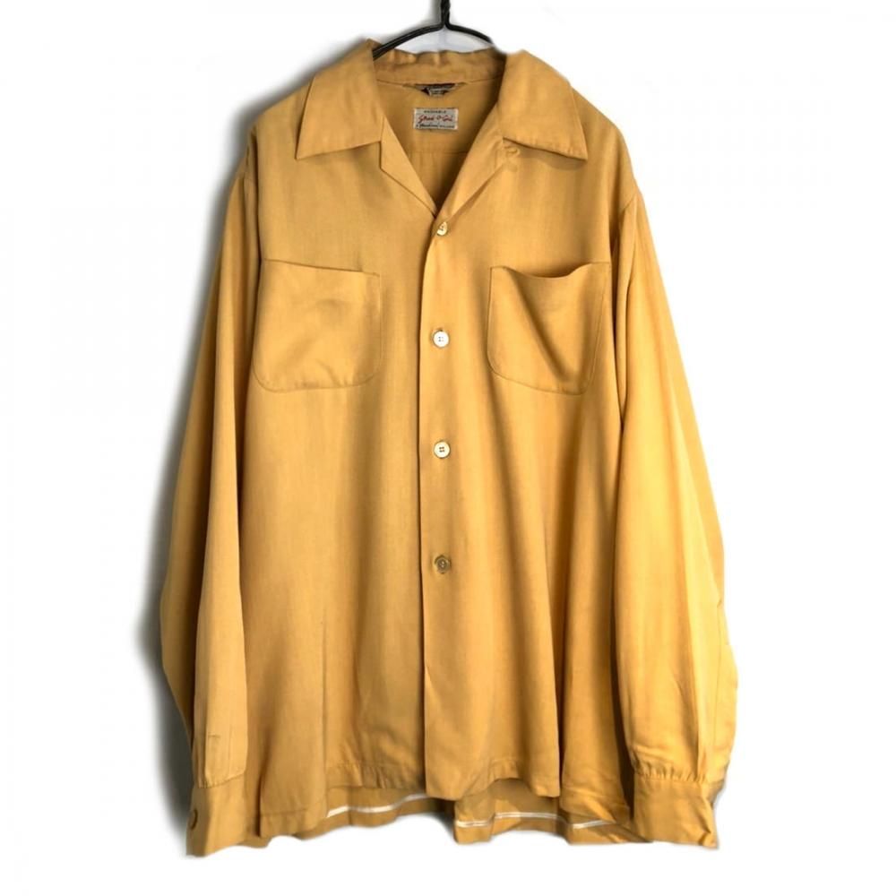 ヴィンテージ オープンカラー レーヨンシャツ【1950's】【Stradivari】Vintage Open Collar Rayon Shirt