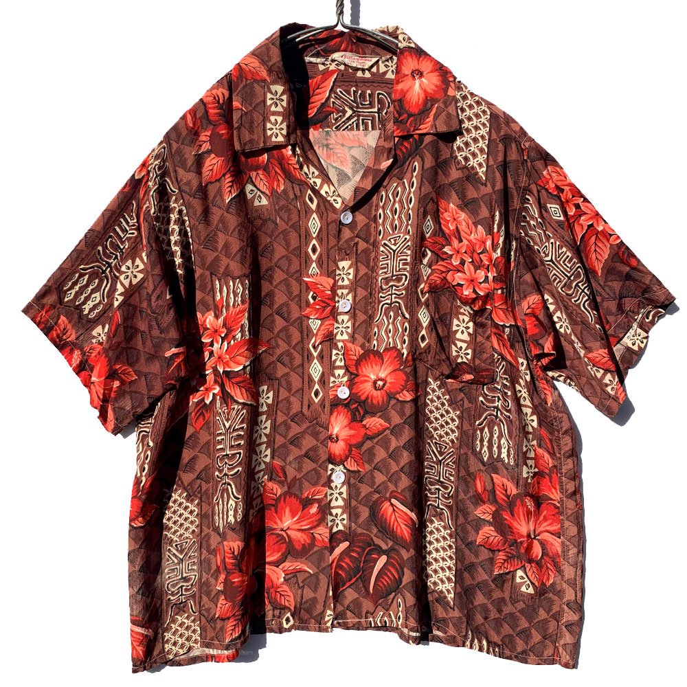 1960's Rayon Hawaiian Shirt