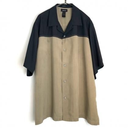  Ρơ S/S ץ󥫥顼 륯ġ1990's-ۡclaiborneVintage  Short Sleeve Silk Shirt