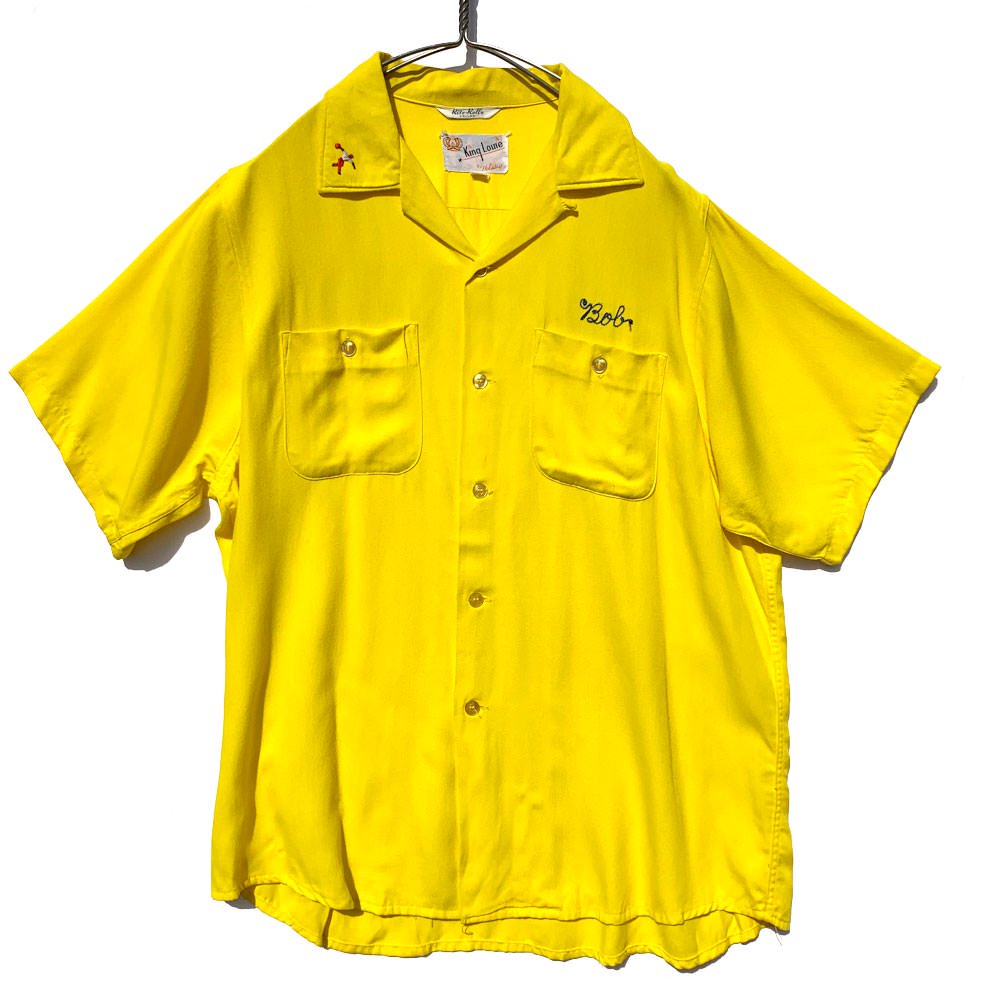 キングルイ【King Louie Rite-Roll Collar】ヴィンテージ ボーリングシャツ【1960s-】Vintage Bowling  Shirt