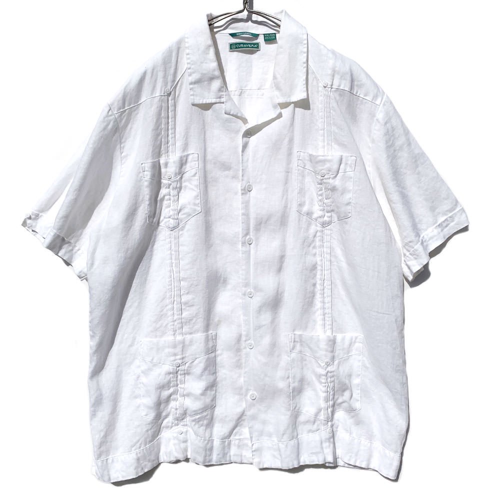 ヴィンテージ リネン キューバシャツ【1980s-】【CUBAVERA】Vintage Linen Cuba Shirts