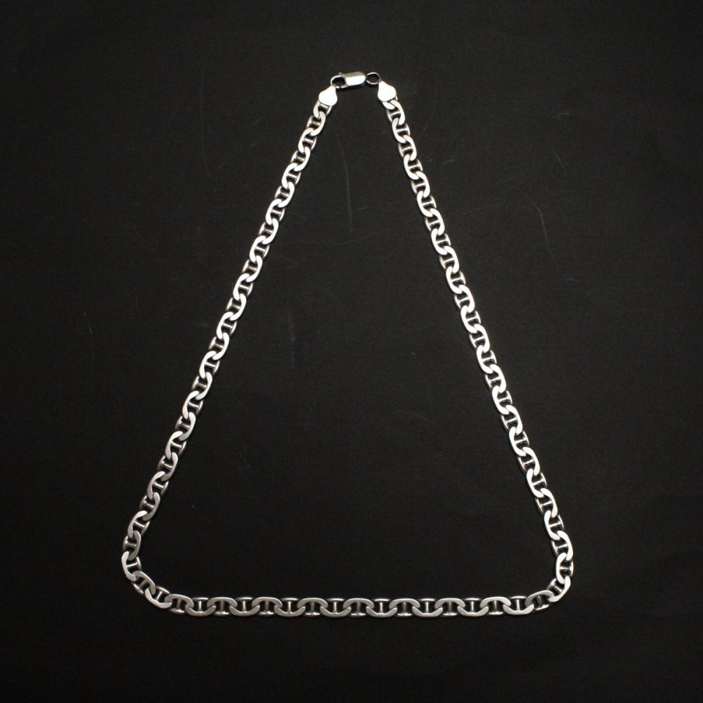 ヴィンテージ シルバー チェーン ネックレス【925 STERLING Silver Italy】Buckle Heavy Chain