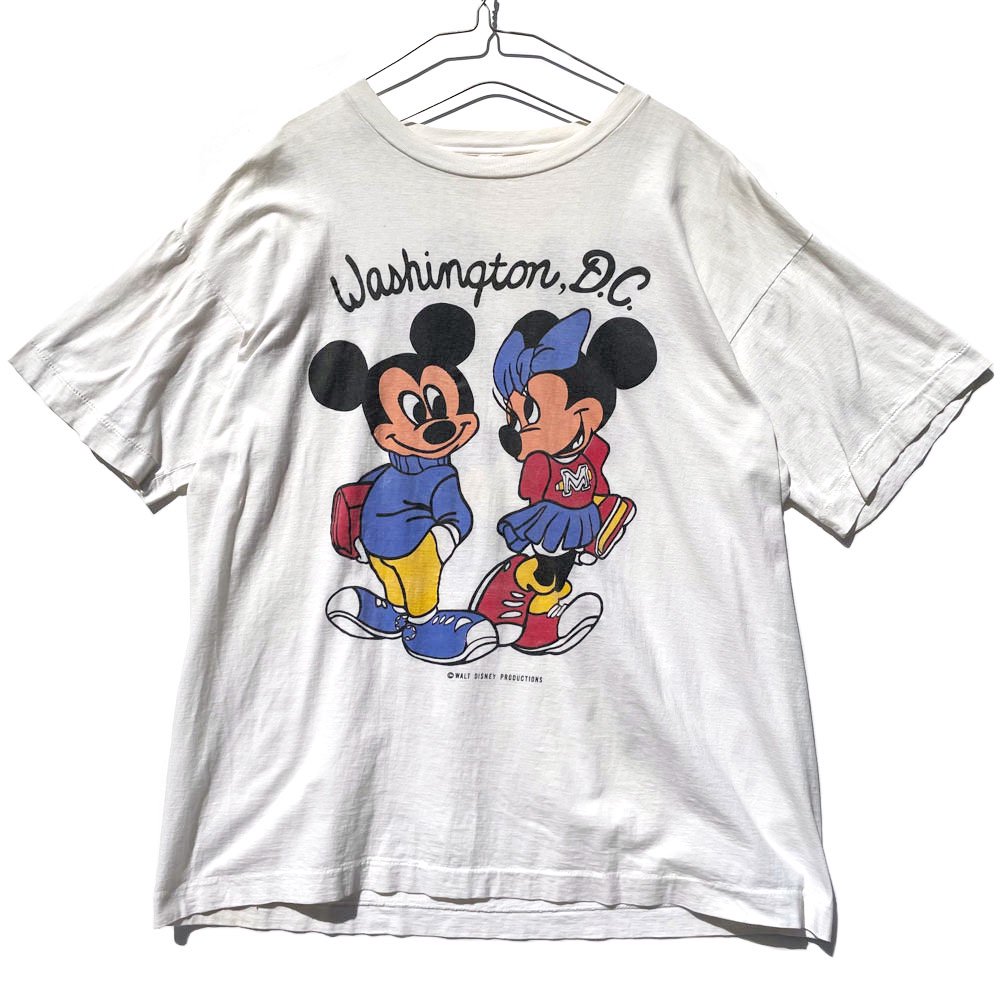ミッキー ミニー【Mickey Minnie】ヴィンテージ 両面プリント Tシャツ【1980's-】Vintage Print T-Shirt
