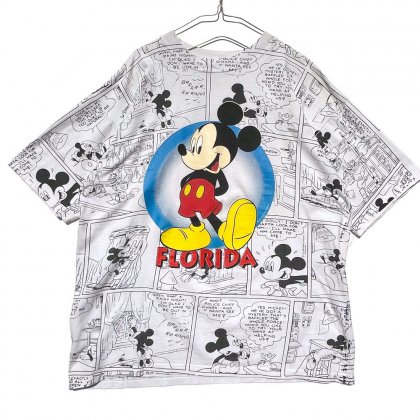  ΡߥåMickeyۡSherry Mgۥơ 륪Сץ Tġ1990's-Vintage Print T-Shirt