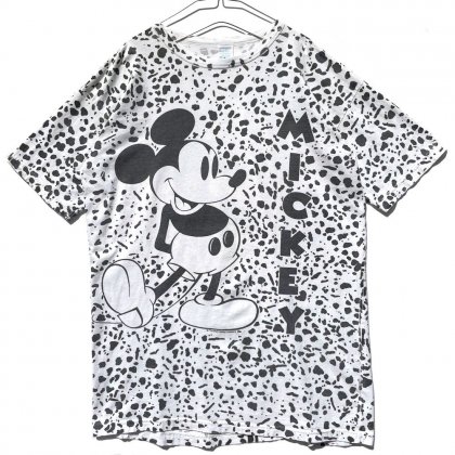  ΡߥåMickeyۥơ 륪Сץ Tġ1990's-Vintage Print T-Shirt