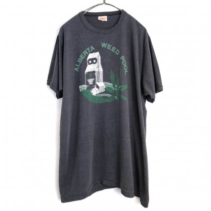  ΡALBERTA WEED POOLۥơ ץ Tġ1980'sVintage Print T-Shirt